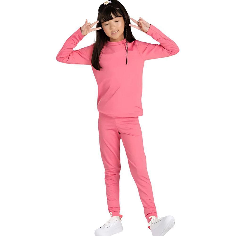 Conjunto Infantil Flanelado Térmico Pelucia Segunda Pele