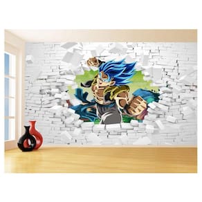 Papel De Parede 3D Dragon Ball Goku Vegeta Anime 3,5M Dbz56