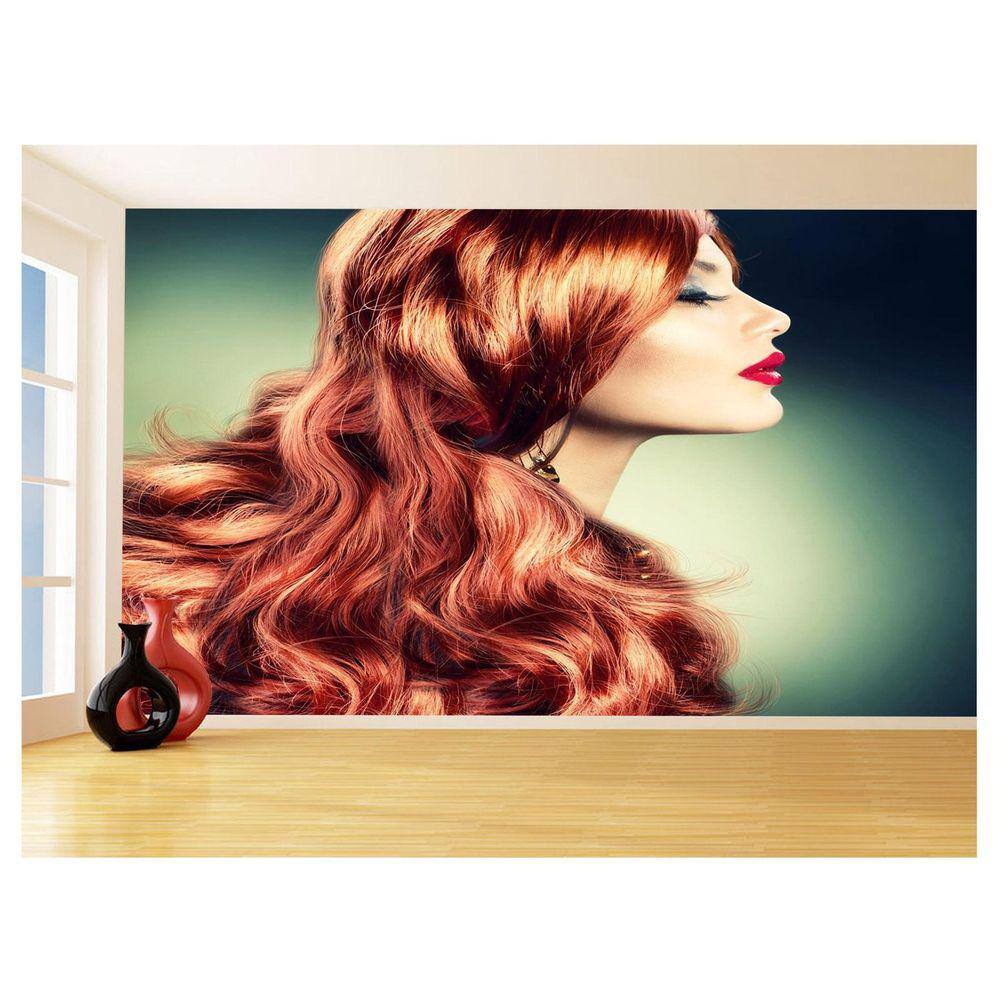 Papel De Parede 3D Salão De Beleza Corte Cabelo 3,5M Slb24