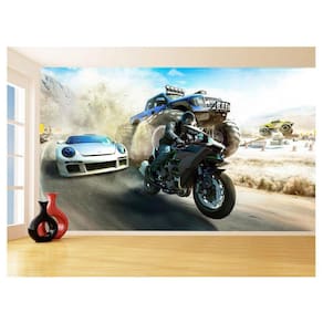 Papel De Parede 3D Moto Gp Grand Prix Corrida 3,5M Bkm83