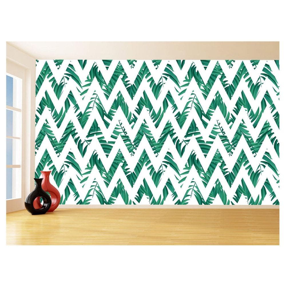 Papel De Parede 3D Textura Folhas Tropicais Mata 3,5M Txt63