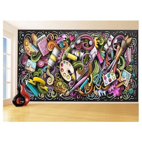 Papel De Parede 3D Arte Artist Pintura Desenho 3,5M Tra127