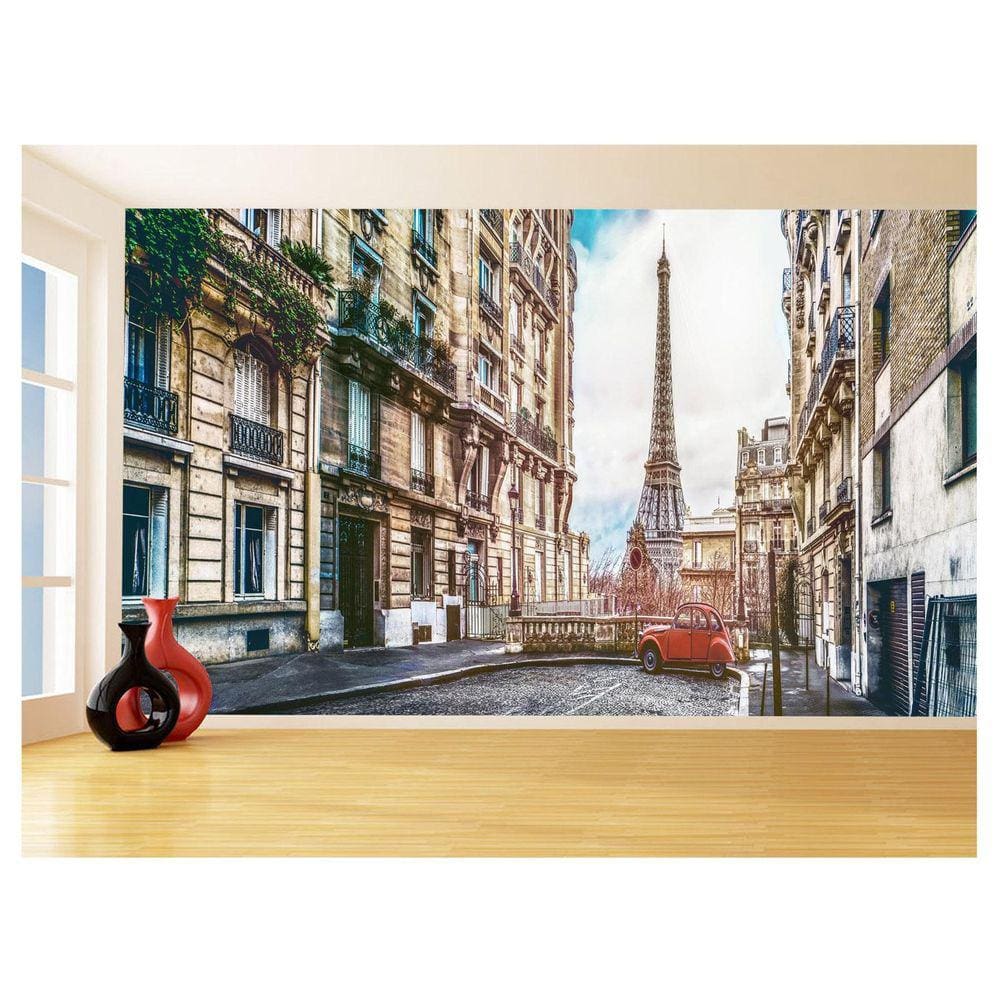 Papel De Parede Cidade Paris Torre Eiffel Sol 3,5M Ncd324