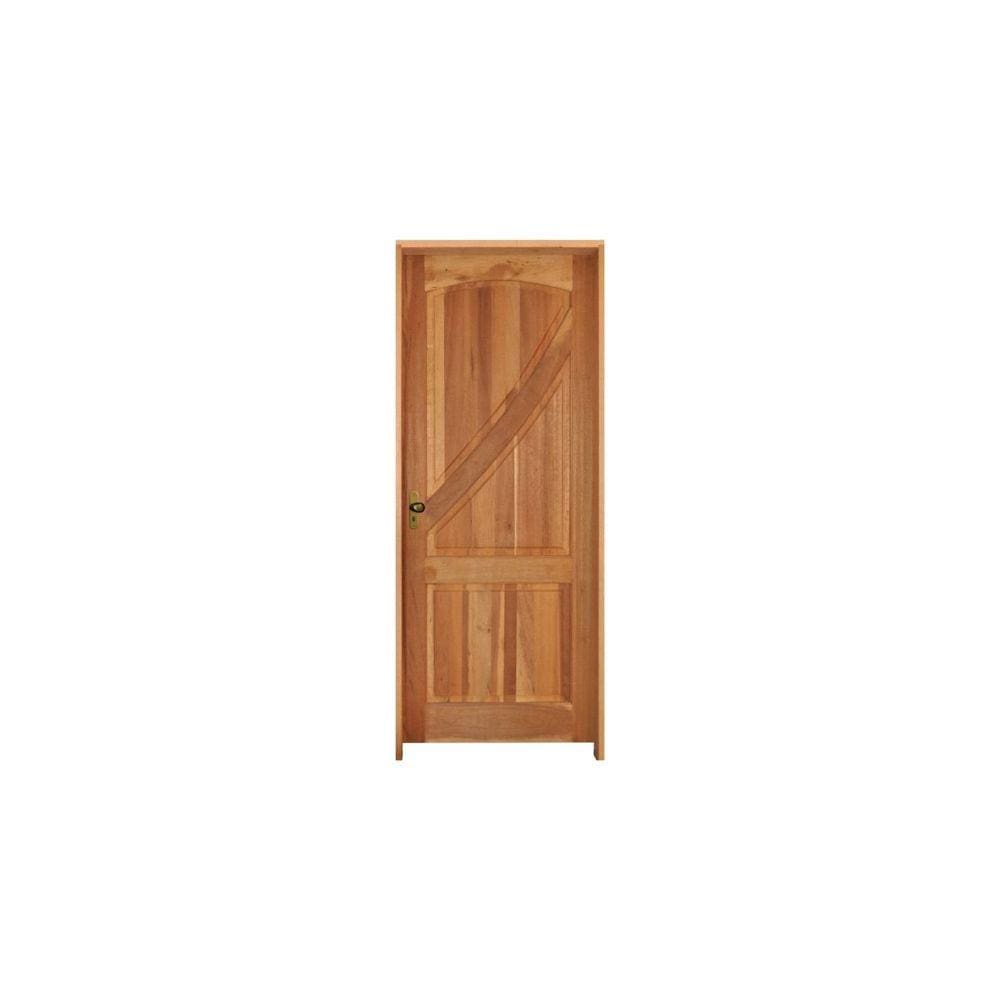 Kit Porta Pronta Sala Londres Tauari 210 X 82 Esquerdo Batente 14 Cm Fechadura Stilo Cromada Externa