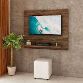 Painel Suspenso Para TV Até 32 Polegadas 90x78cm Nogal
