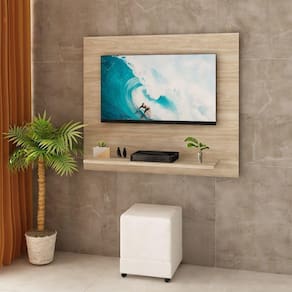 Painel Suspenso Para TV Até 32 Polegadas 90x78cm Carvalho