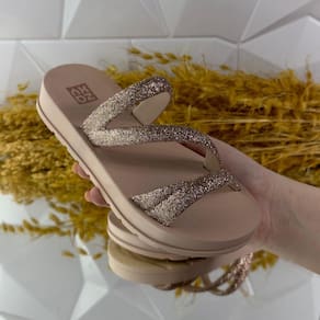 Sandália Papete Estilosa Zaxy Birken Kids Brilho Strass