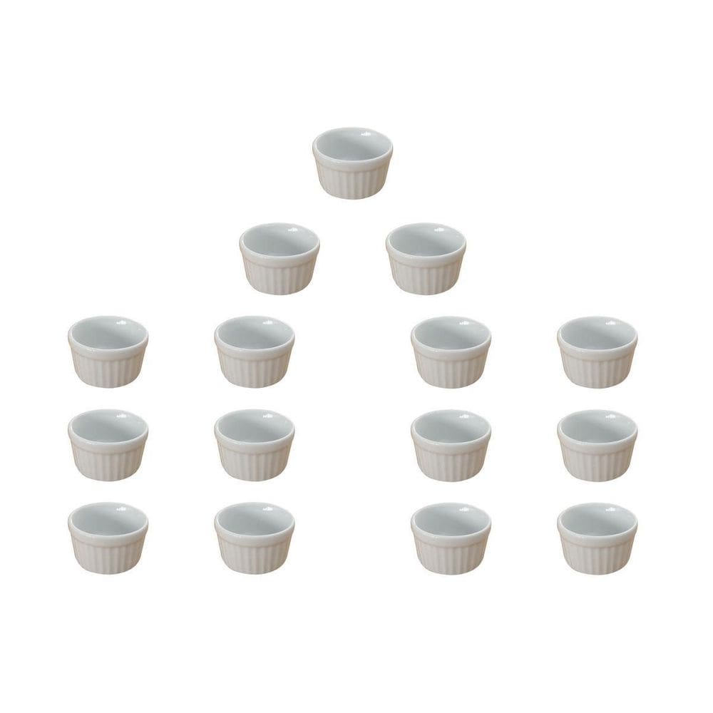 Ramekin Forma Assar Porta Molho Grande Kit 15 Unid Atacado