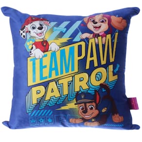 Almofada Marshall Chase Sky Aveludada 40x40cm Oficial Patrulha Canina Nickelodeon
