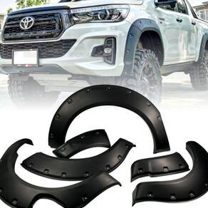 Alargadores De Paralamas Para Toyota Hilux Preto