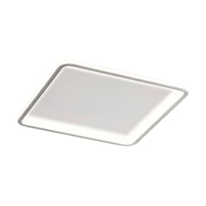 Plafon Telaio Sobrepor Quadrado Branco Led Moderno Bivolt