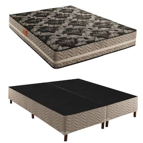 Box Queen Galaxy 42x158x198cmcom Colchão Queen Molas Ensacadas Galaxy 26x158x198cm Paropas Rustico Prata