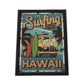 Quadro Com Moldura Its Surfing Time Hawaii