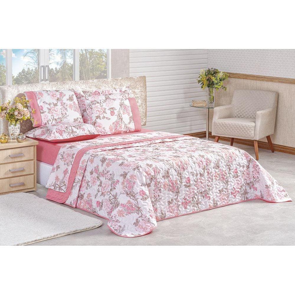 Cobre Leito Naturale Serene Casal Padrão Micropercal 3 Peças