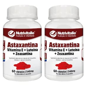 Kit 2 Un - Astaxantina 540Mg 60 Capsulas Nutrivitalle