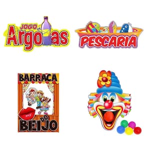 Painéis Placa Festa Junina Decoração Enfeites Barracas