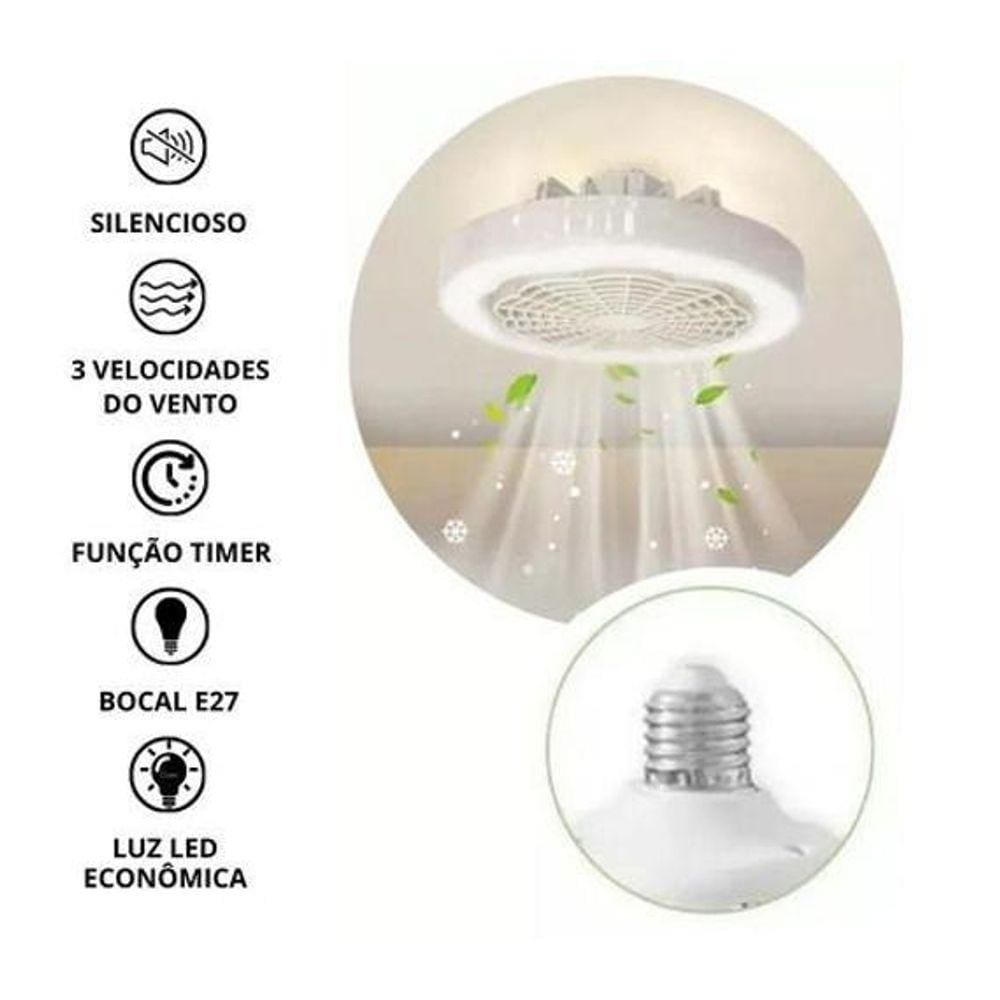 Ventilação Sofisticada: Lâmpada Teto Ventilador Oscilante