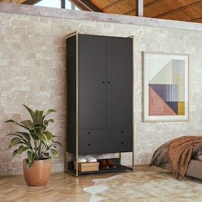 Closet Industrial Modulo 05 Preto - Olivar Móveis