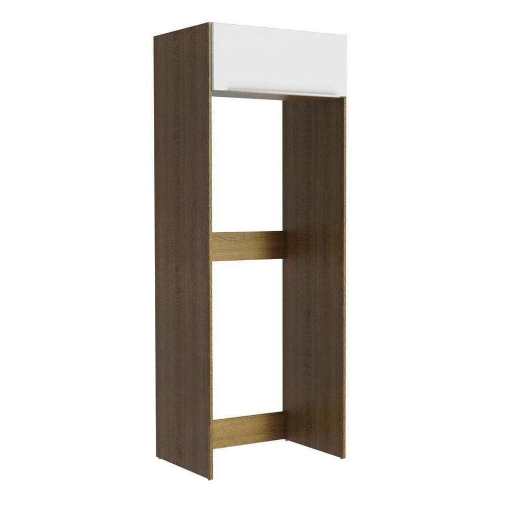 Porta-geladeira 1 Porta Basculante Rustic/Branco Veludo