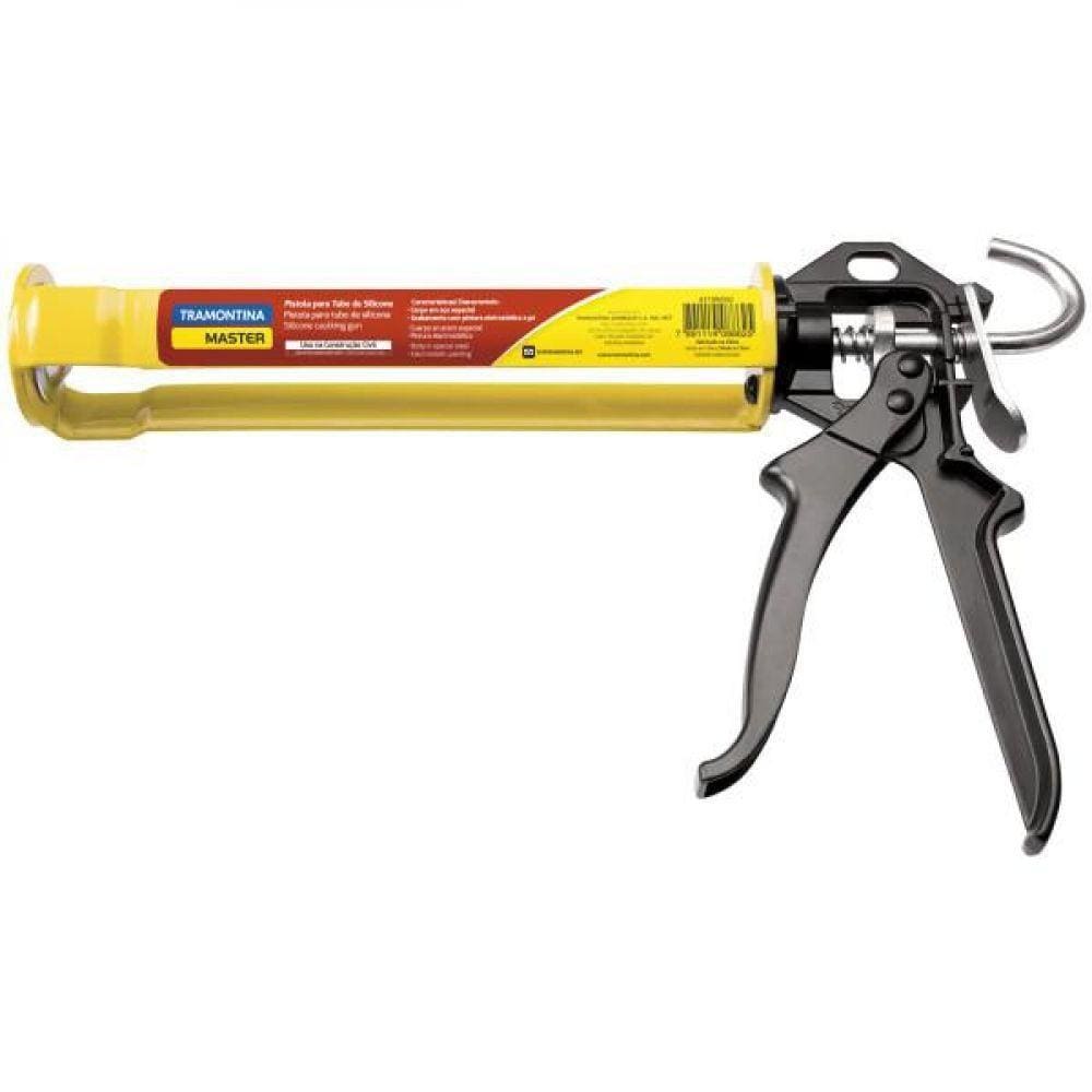 Pistola Para Tubo De Silicone 280 Ml Com Chapas Em Aço