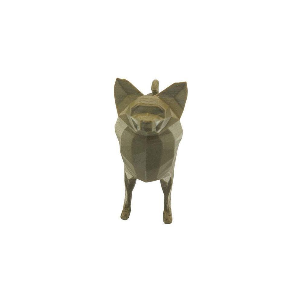 Papillon Em Pé Low Poly Cachorro Pet Decoração 3D