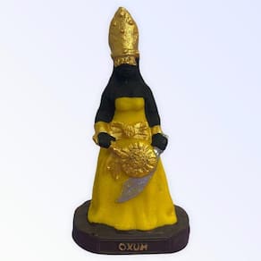 Escultura Orixá Oxum Em Resina 10 Cm Umbanda Candomblé