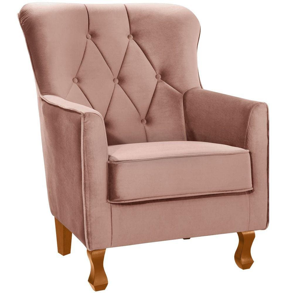 Poltrona Decorativa Carrara c/ Capitonê