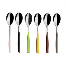 Conjunto 6 Colheres Sopa Mesa Posta Colorido Glamour Bugatti