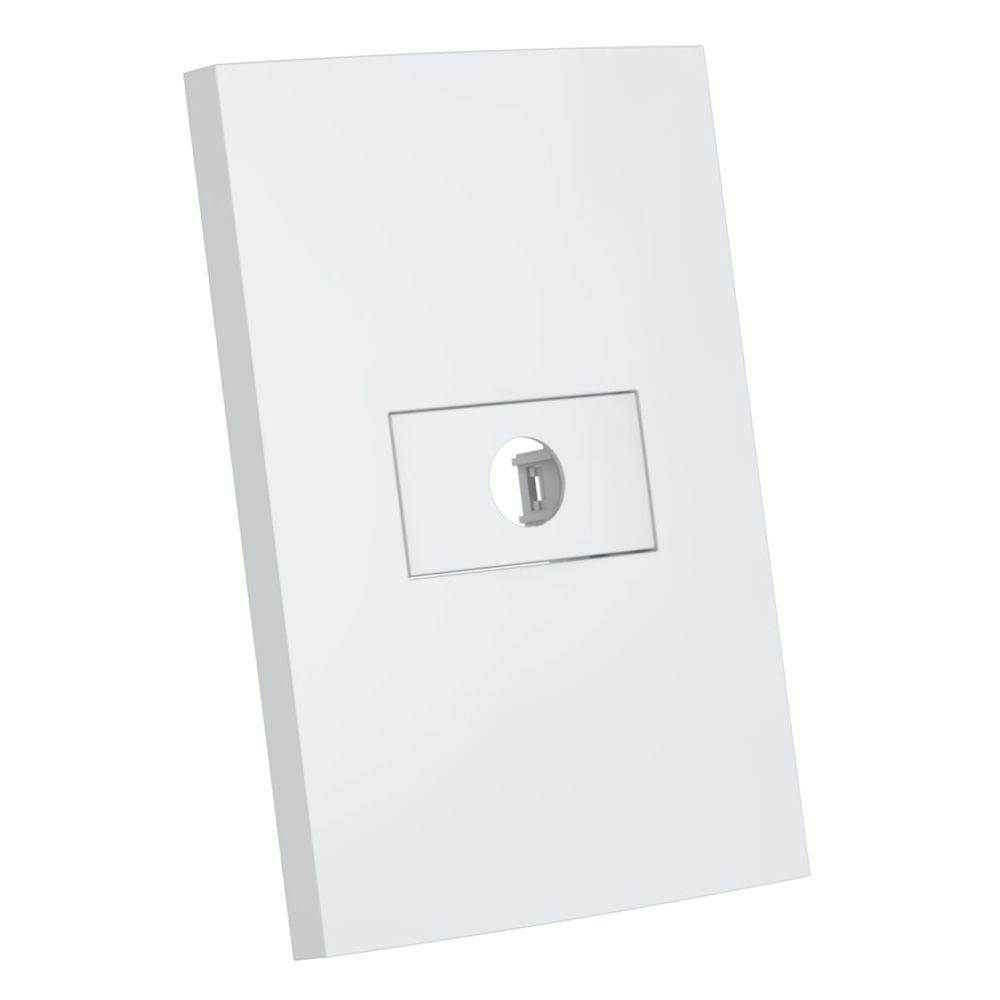 Placa 4x2 Saída de Fio Branca Dubai Enerbras