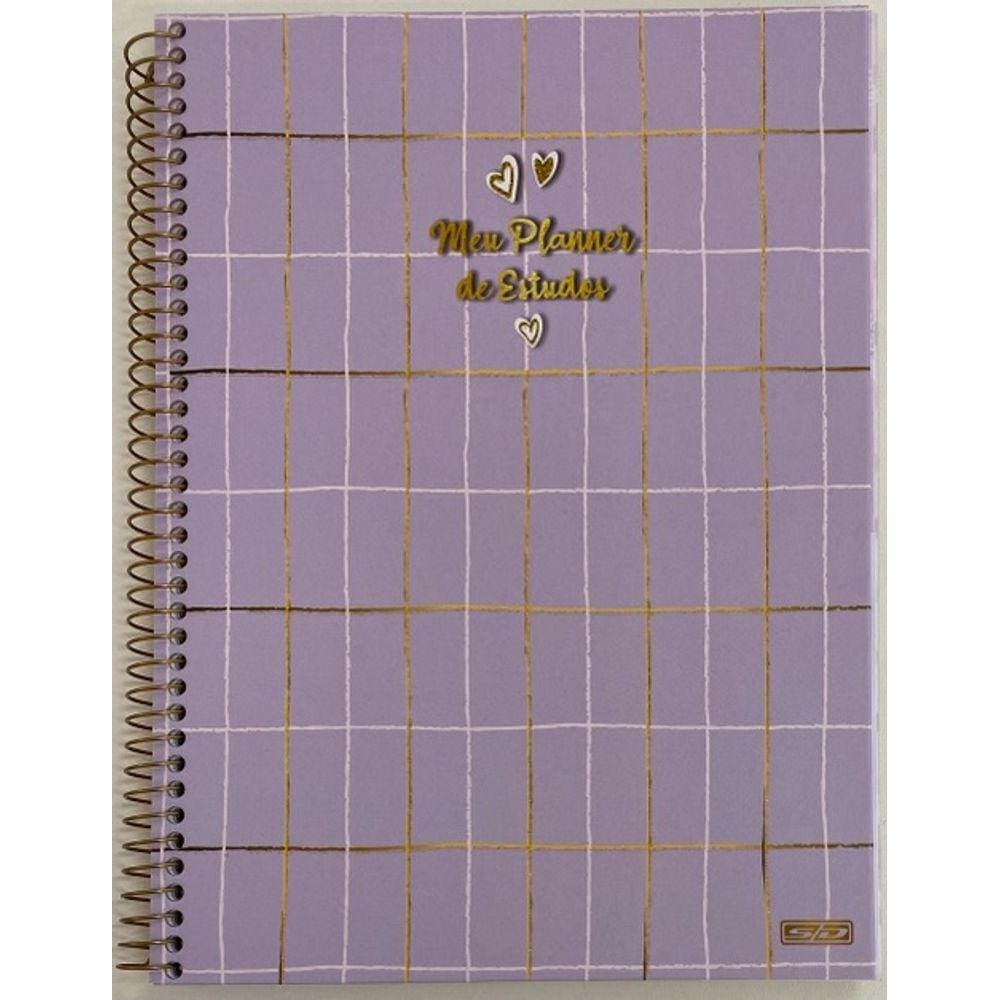 Planner Permanente de Estudo  EspiralCom 84 Fls SD