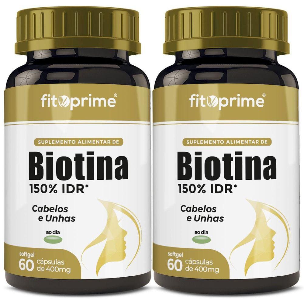 Kit 2 Biotina 150% Cabelos E Unhas Firmeza & Crescimento