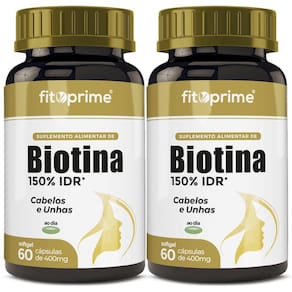 Kit 2 Biotina 150% Cabelos E Unhas Firmeza & Crescimento