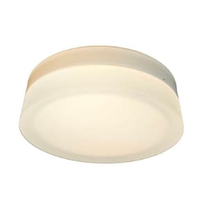 Plafon Redondo Branco Vidro Led 30W Incluso - 28Cm Ice