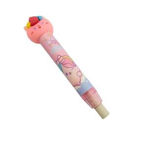 Borracha Caneta Unicornio Retrátil Divertida Kawaii infantil - Unidade