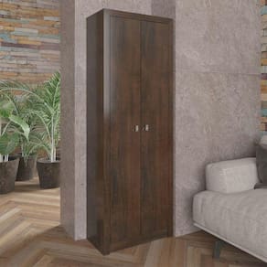 Armário para Escritório Multiuso com 2 Portas 60x171,5cm Rústico