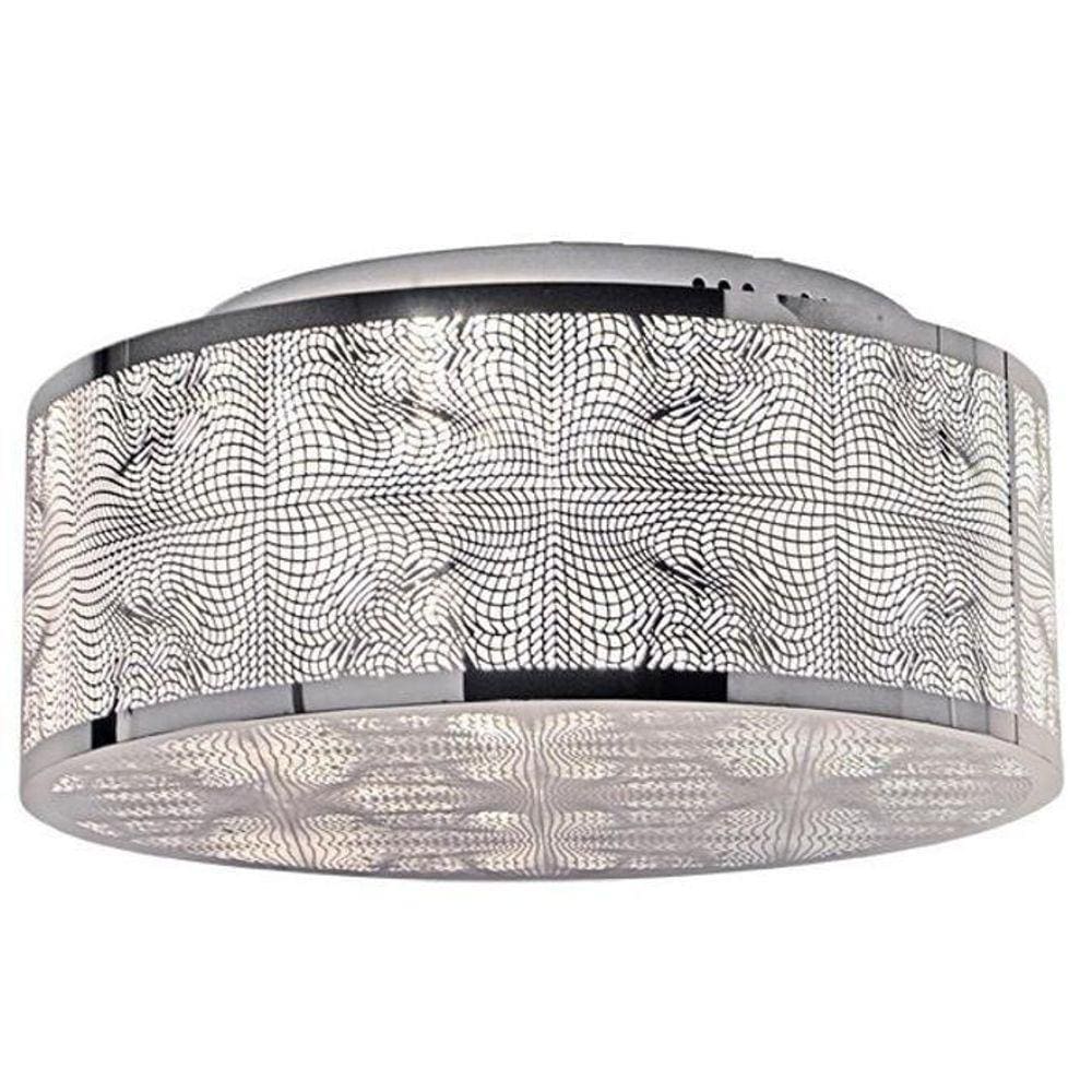 Plafon Lustre Apolo Inox Para Led