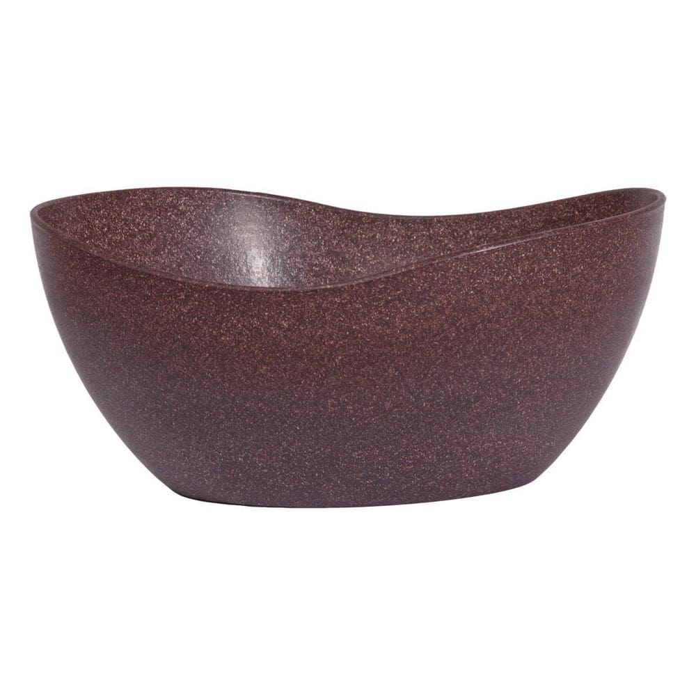 Tigela Saladeira Bowl Oval 1,9Lt Marrom Escuro
