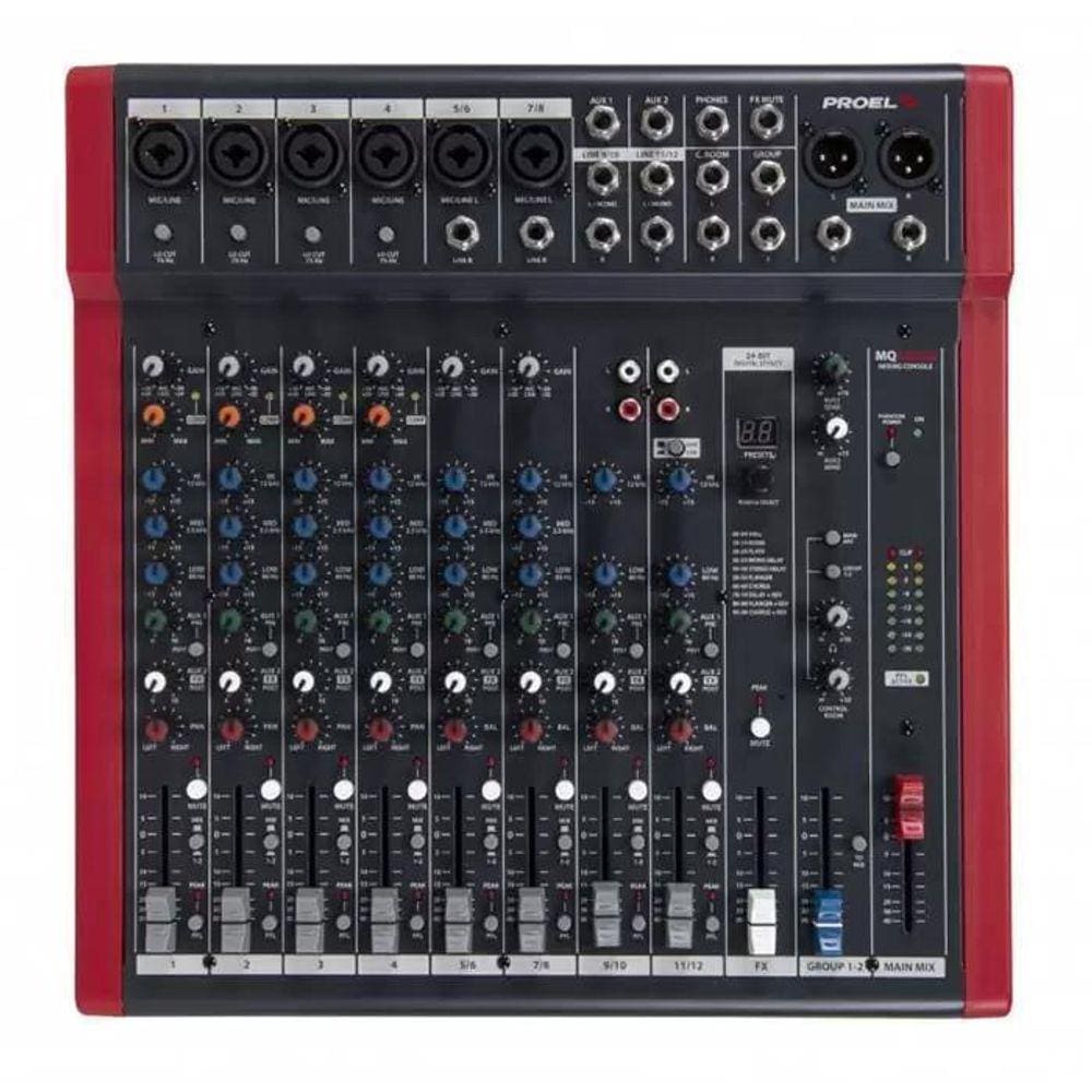 Mixer Com Efeitos De 12 Canais Proel