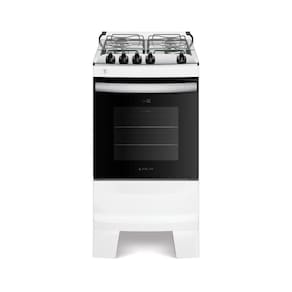 Fogão 4 Bocas Branco Com Mesa Inox Atlas Agile Up Bivolt