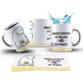 Caneca 325ml Flork Caneca Exclusiva da melhor mãe do mundo!