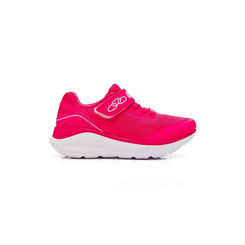 Tenis Olympikus Infantil Smash Rosa Casual