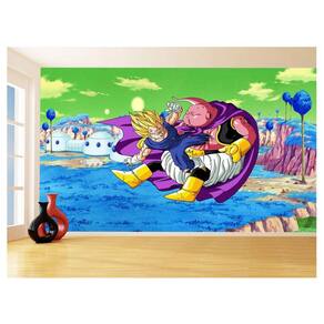 Papel De Parede Dragon Ball Goku Vegeta Anime 3,5M Dbz425