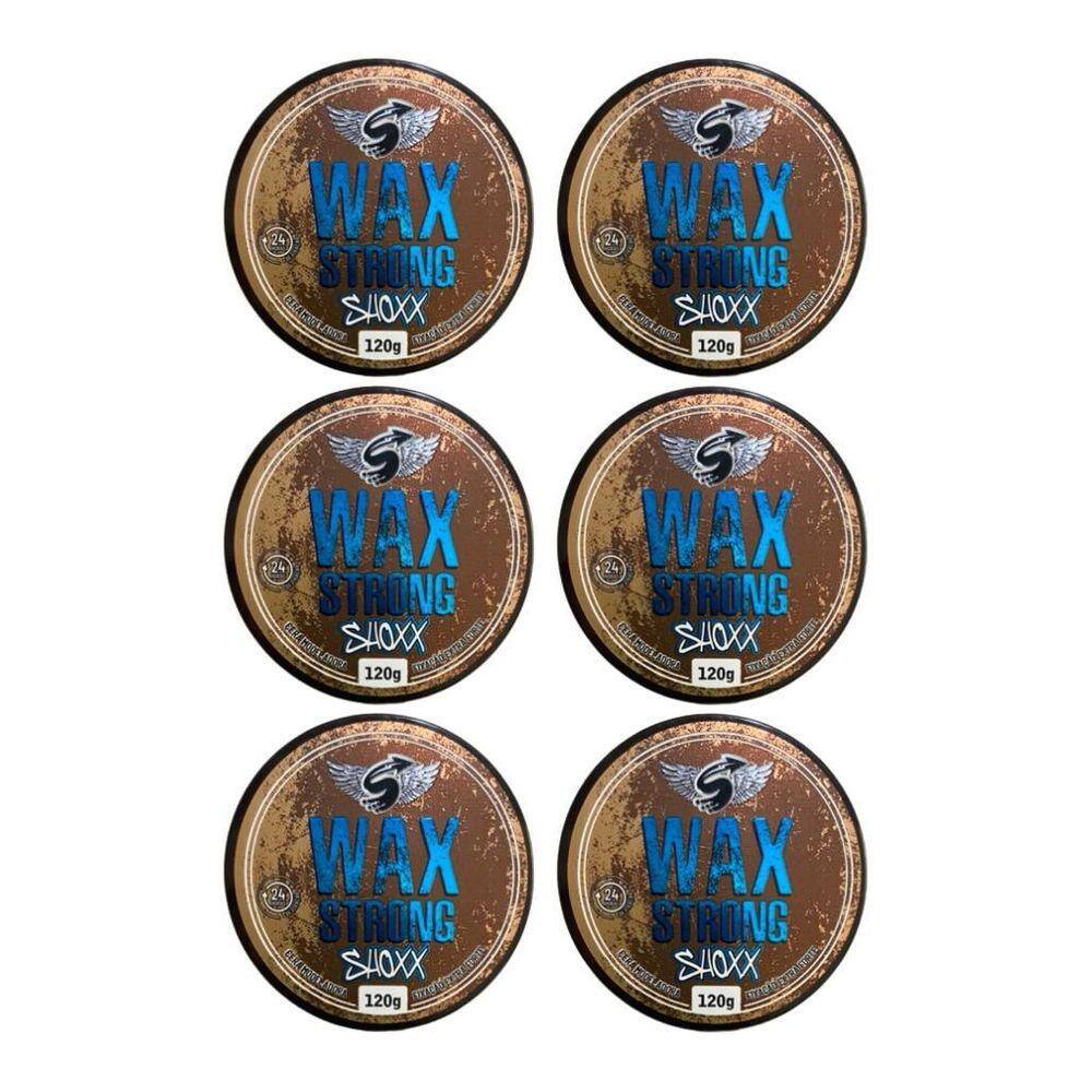 Cera Shoxx Wax Strong 120G - Kit Com 6Un