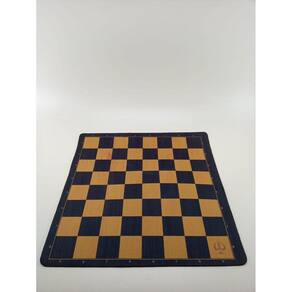 Tabuleiro Xadrez Nacional - 40,1cm - Azul/Caramelo