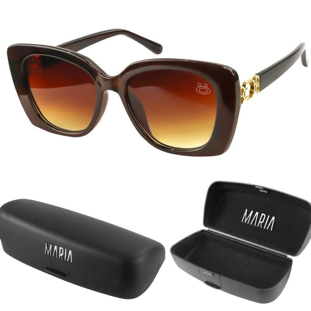 Case Oculos Sol Social Proteção Uv Vintage Praia Feminino