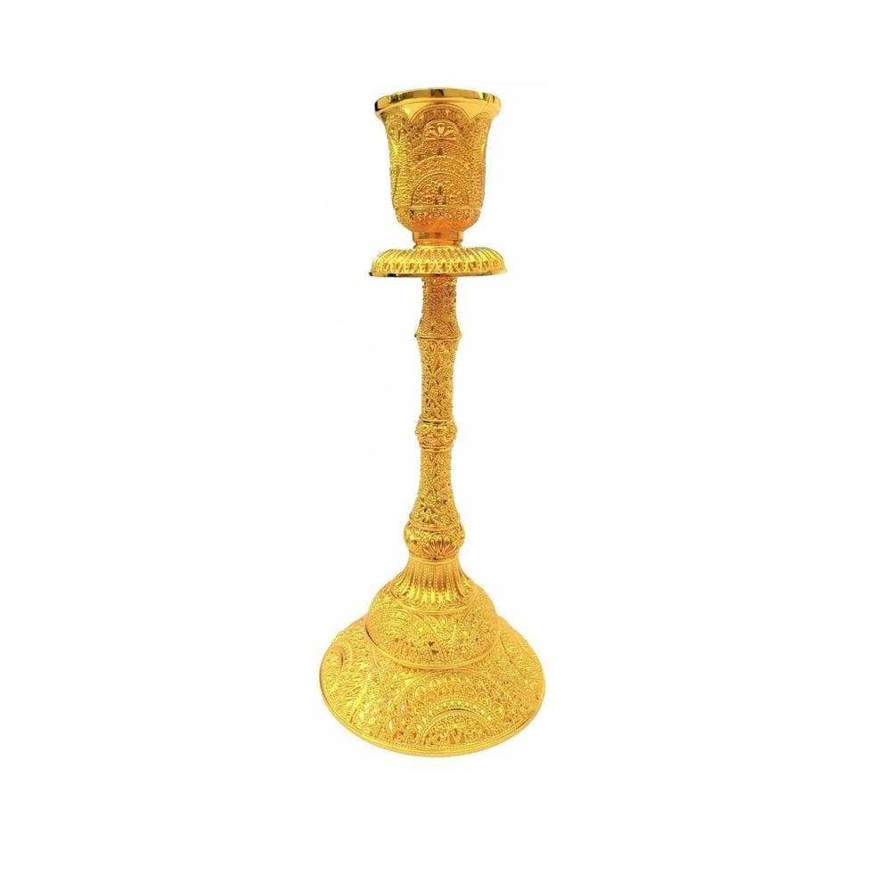 Castiçal Suporte De Vela Para Shabat Para 1 Vela Dourado