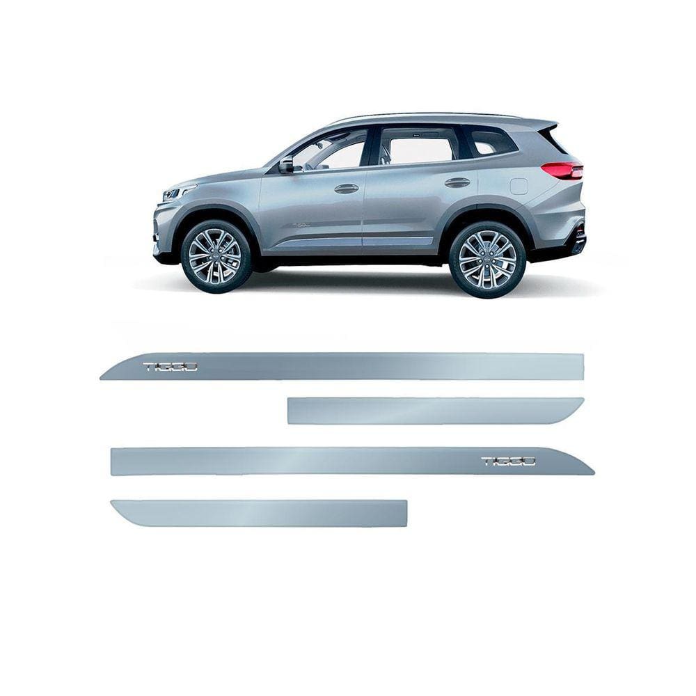 Friso Escrita Cromada Chery Tiggo 8 New Silver