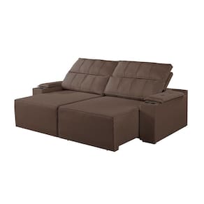 Sofá 5 Lugares Retrátil E Reclinável M-182 Martins Marrom