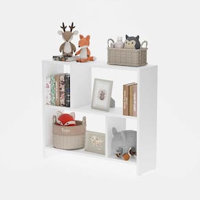 Estante Infantil Nicho Organizador Criança Armário para Brinquedos Branco