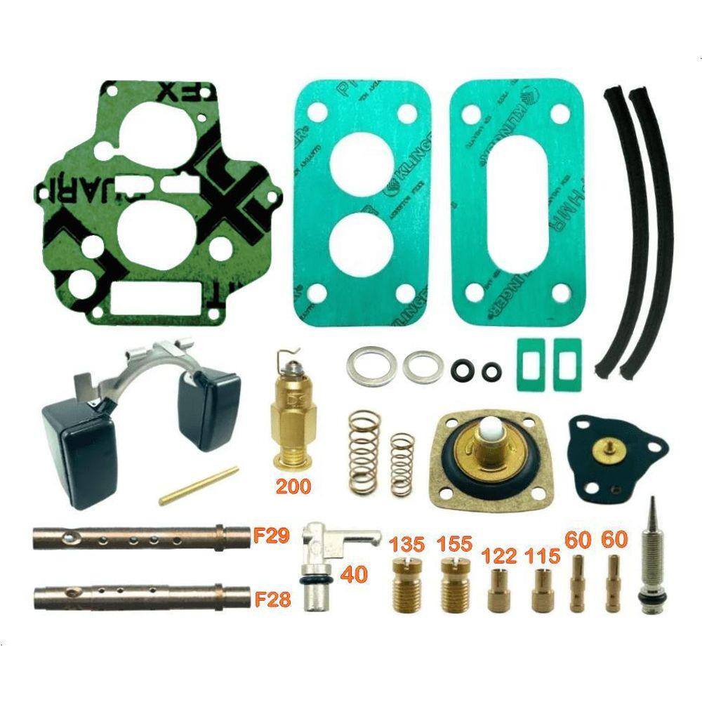 Kit Carburador+ Gicle Escort Verona 1.6 Cht Weber460 Álcool